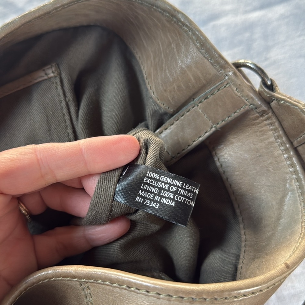 Olive Green Bucket Bag - Picture 12 of 13